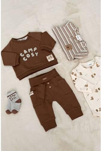 Feetje sweater Tiny Timber Tales bruin Tekst - Foto 2