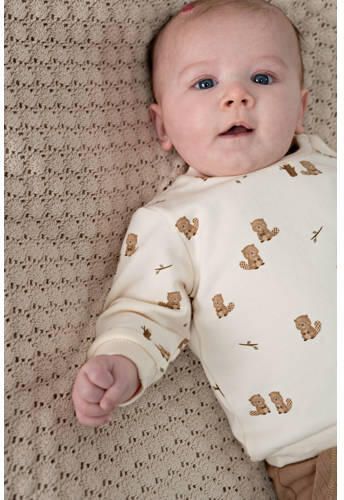 Feetje sweater Tiny Timber Tales ecru Dierenprint - Foto 2