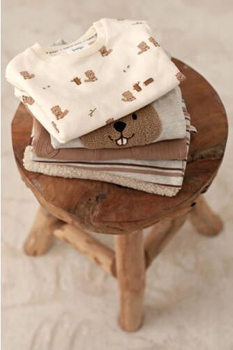 Feetje sweater Tiny Timber Tales ecru Dierenprint - Foto 3
