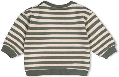 Feetje sweater Wiggle and Waddle groen ecru Jongens Katoen-polyester Ronde hals - Foto 3