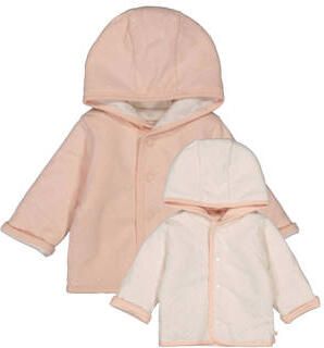 Feetje sweatvest roze Meisjes Stretchkatoen Capuchon Stip