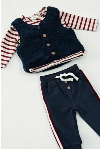 Feetje teddy gilet Built for Fun marineblauw Effen - Foto 3