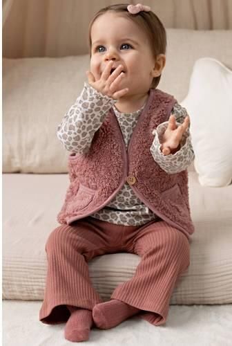 Feetje teddy gilet Dress to Impress roze Effen - Foto 2