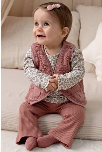 Feetje teddy gilet Dress to Impress roze Effen - Foto 3