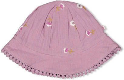Feetje zonnehoed Flower Ranch violet Paars Meisjes Mousseline Bloemen maat 74-86 - Foto 3