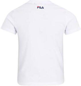 Fila T-shirt met logo wit Katoen Ronde hals Logo 122 128 - Foto 2