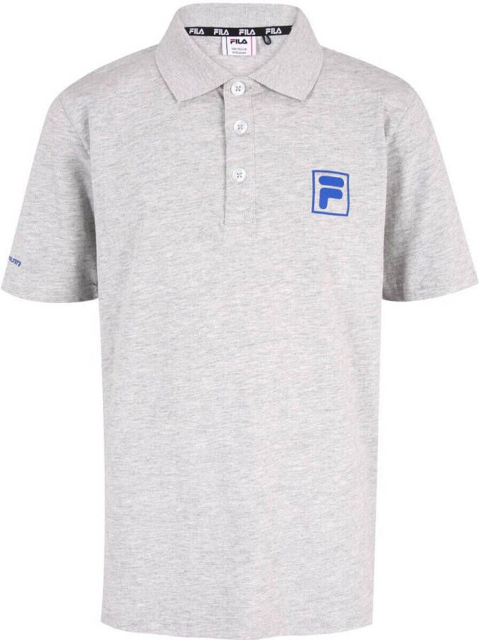 Fila polo Berge grijs melange Jongens Katoen Polokraag Melée 146 152