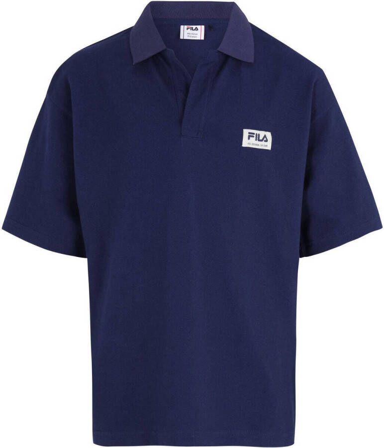 Fila polo donkerblauw Katoen Polokraag Logo 158 164