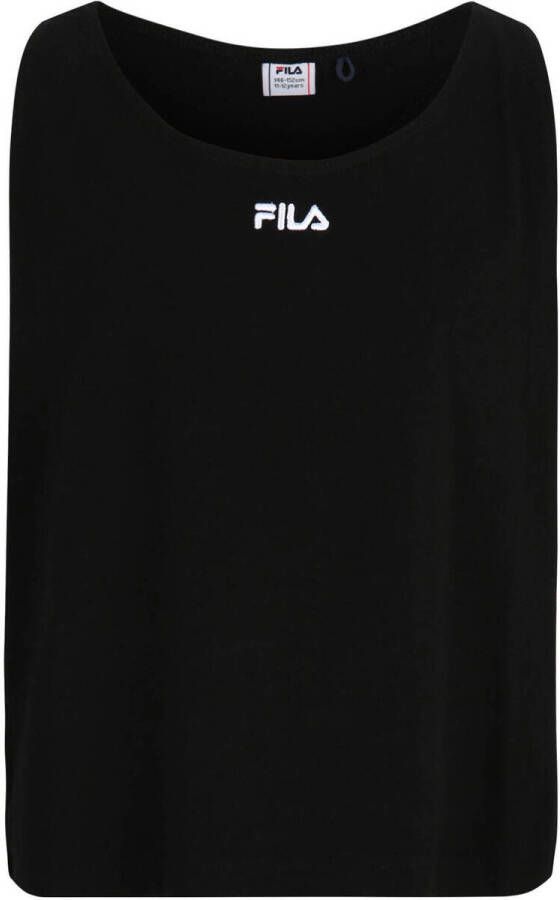 Fila top Beli Manastir zwart Meisjes Katoen Ronde hals 158 164