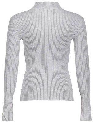 Frankie&Liberty aansluitende longsleeve grijs Meisjes Viscose Col Effen - Foto 2