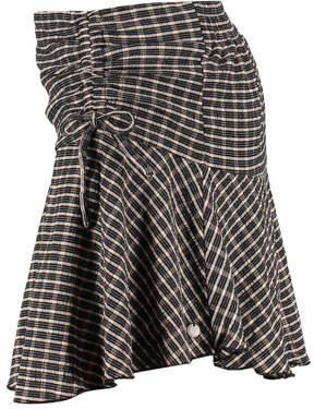Frankie&Liberty geruite rok zwart Meisjes Polyester Ruit 140