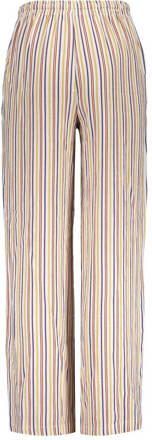 Frankie&Liberty gestreepte straight fit broek roze paars wit Multi Meisjes Rayon 152