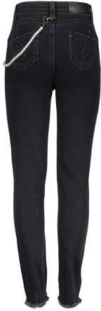 Frankie&Liberty high waist super skinny jeans Liberty zwart Meisjes Stretchdenim 152