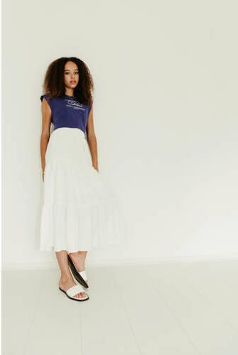 Frankie&Liberty T-shirt blauw Meisjes Katoen Ronde hals Effen 176 - Foto 3