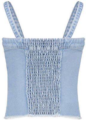 Frankie&Liberty top light blue denim Blauw Effen 152 - Foto 2