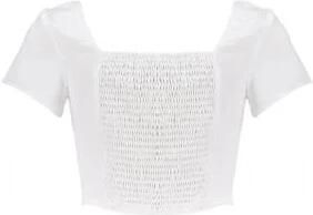 Frankie&Liberty Top wit Meisjes Polyester Vierkante hals Effen 140 - Foto 3