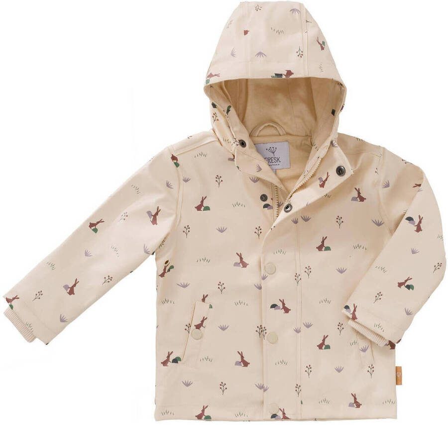 Fresk regenjas van polyester ecru All over print 104