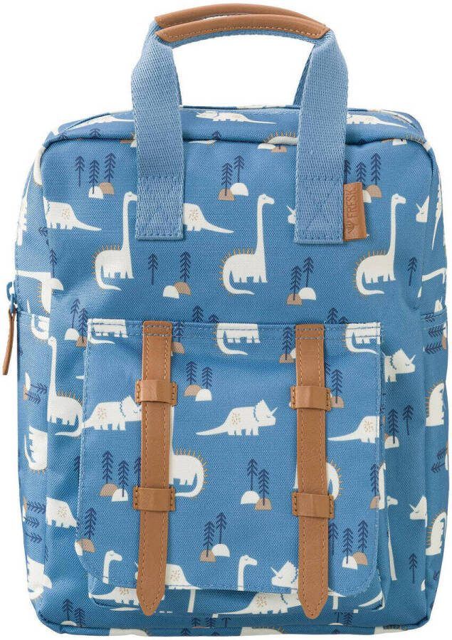 Fresk rugzak dino Small blauw All over print