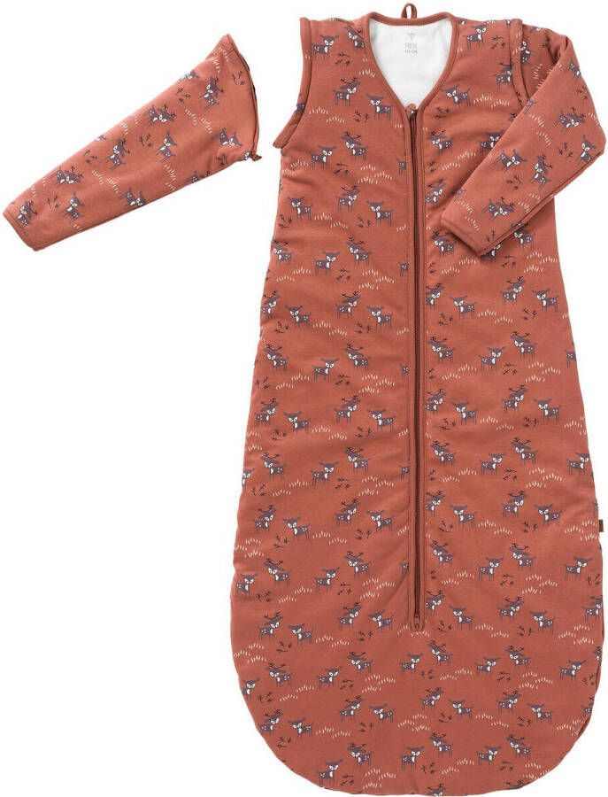 Fresk gevoerde baby winter slaapzak Deer Amber brown Babyslaapzak Bruin 110