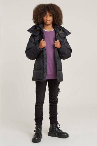 G-Star Raw gewatteerde winterjas Whistler pdd hdd jkt zwart Jongens Polyester Capuchon 140 - Foto 3