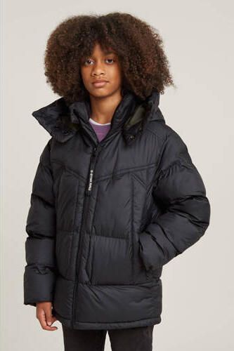 G-Star Raw gewatteerde winterjas Whistler pdd hdd jkt zwart Jongens Polyester Capuchon 140 - Foto 2