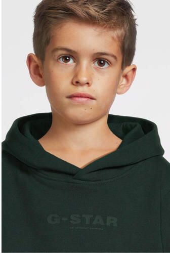G-Star Raw hoodie groen Trui Jongens Katoen Capuchon Effen 140 - Foto 10
