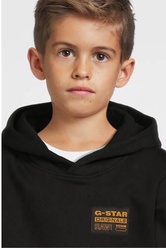 G-Star Raw hoodie zwart Trui Jongens Katoen Capuchon Effen 140 - Foto 10