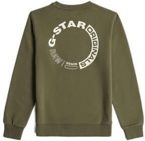 G-Star Raw sweater groen Trui Backprint 140 | Trui van - Foto 3