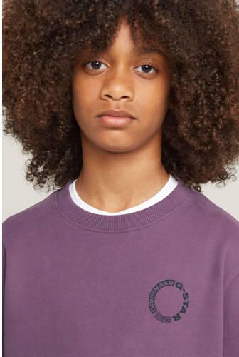 G-Star Raw sweater paars Trui Backprint 140 | Trui van - Foto 8