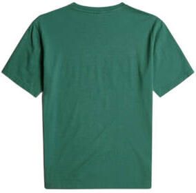 G-Star Raw T-shirt t-shirt s\s loose met printopdruk donkergroen wit zwart Katoen Ronde hals 152