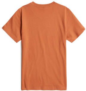 G-Star Raw T-shirt t- shirt s\s regular met logo donkeroranje Jongens Katoen Ronde hals 140 - Foto 3