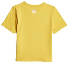 G-Star Raw T-shirt t-shirt s\s slim crop geel Meisjes Katoen Ronde hals 152 - Foto 3