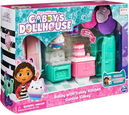 Gabby's Dollhouse Deluxe Room Cakey's Kitchen Speelset - Foto 3