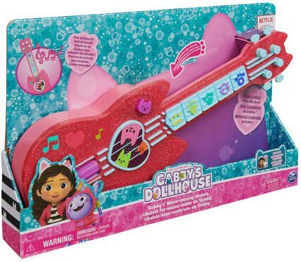 Gabby's Dollhouse Gabby's Poppenhuis Gabby's Miauw-eldig Ukulele met muziek en geluiden Muzikaal speelgoed - Foto 2
