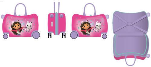 Gabby's Dollhouse Ride-On Trolley Koffer Meisjes | Koffer van - Foto 2
