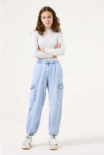 Garcia baby high waist loose fit jeans bleached Blauw Meisjes Denim 158 - Foto 2