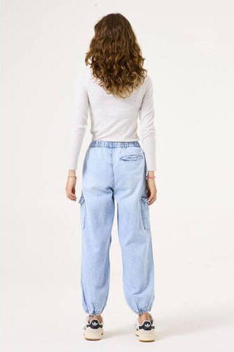 Garcia baby high waist loose fit jeans bleached Blauw Meisjes Denim 158 - Foto 3