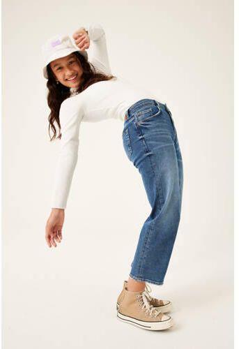 Garcia cropped straight fit jeans 576 Mylah dark used Blauw Meisjes Stretchdenim 128 - Foto 5