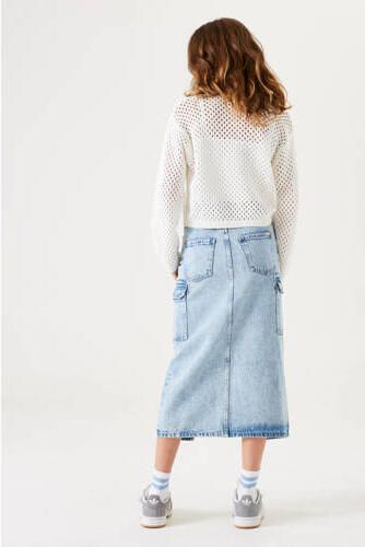 Garcia denim; spijkerrok light blue denim Blauw Effen 128 - Foto 2