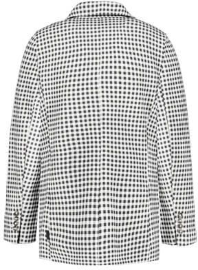 Garcia geruite blazer zwart wit Meisjes Polyester Klassieke kraag Ruit 128 134 - Foto 2
