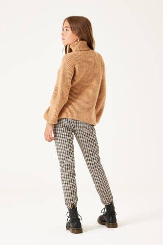 Garcia geruite skinny broek beige zwart Meisjes Polyester Ruit 128 - Foto 4