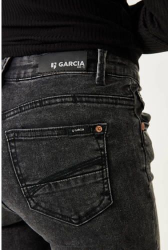 Garcia high waist flared jeans 575 dark used Zwart Meisjes Denim Effen 128 - Foto 4