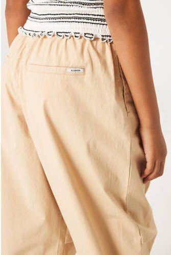 Garcia high waist loose fit broek beige Meisjes Stretchkatoen Effen 128 - Foto 2