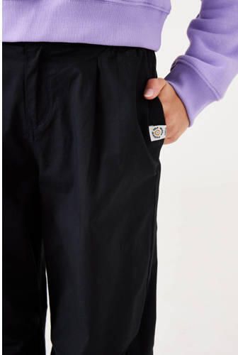 Garcia high waist loose fit joggingbroek zwart Meisjes Katoen Effen 128 - Foto 2