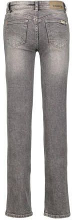 Garcia high waist skinny jeans 570 met slijtage medium used Grijs Meisjes Stretchdenim 128 - Foto 2