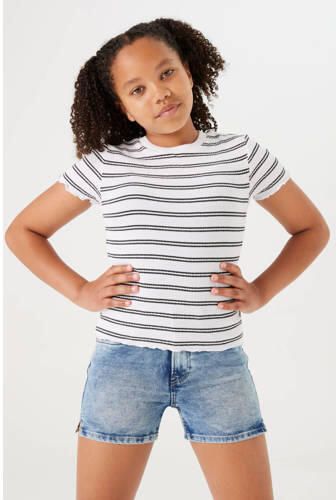 Garcia high waist slim fit denim short Rianna short medium used denim Korte broek Blauw Meisjes Jog denim 128 - Foto 3