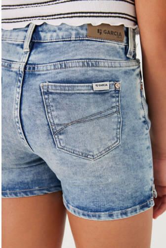 Garcia high waist slim fit denim short Rianna short medium used denim Korte broek Blauw Meisjes Jog denim 128