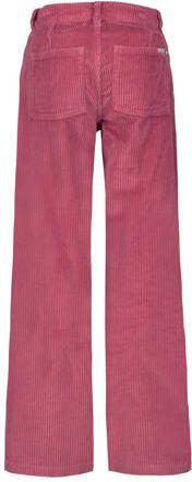 Garcia high waist straight fit broek oudroze Meisjes Corduroy (duurzaam) 128 - Foto 3