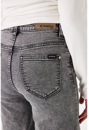 Garcia high waist wide leg jeans medium used Grijs Meisjes Stretchdenim 128