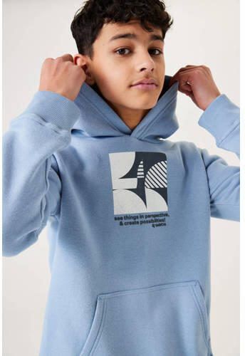 Garcia hoodie met printopdruk lichtblauw Sweater Printopdruk 152 158 - Foto 2